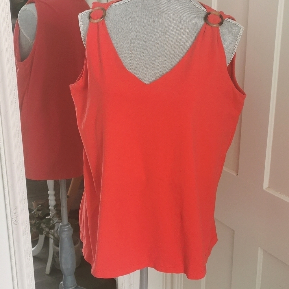 MICHEL Antoni red summer tank. Size 1X. EUC